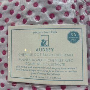 Pottery Barn Kids Pink Polka Dot Blackout Curtains